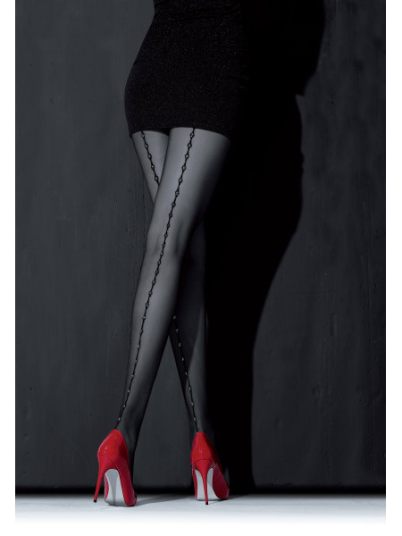 NOQ Loreley Nahtstrumpfhose mit Lurex 20 DEN