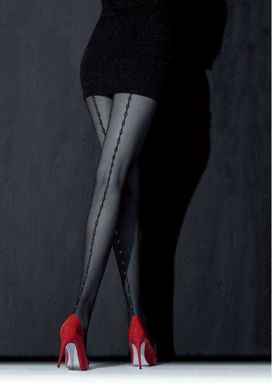NOQ Loreley Nahtstrumpfhose mit Lurex 20 DEN