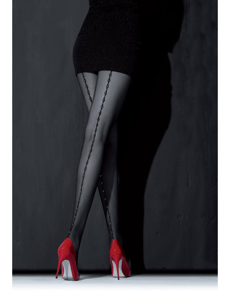 NOQ Loreley Nahtstrumpfhose mit Lurex 20 DEN