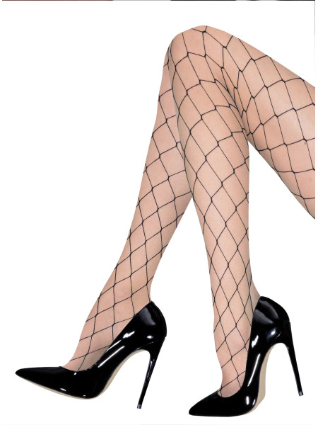 NOQ Denise Netzstrumpfhose mit großer Öse