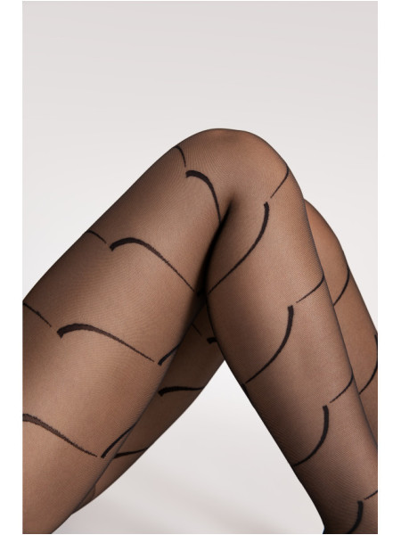 Fiore Black Swan gemusterte Strumpfhose 2