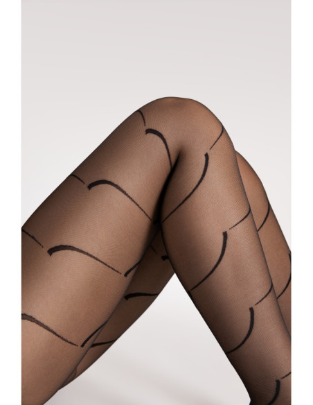 Fiore Black Swan gemusterte Strumpfhose