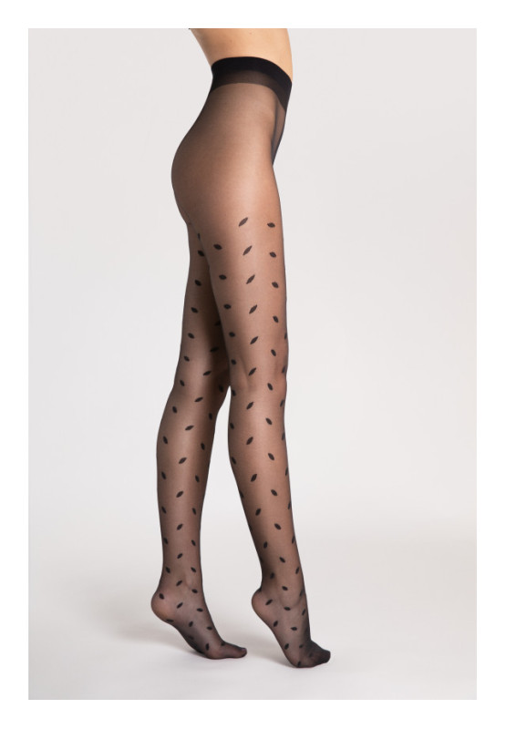 Fiore Sandy 15 DEN gemusterte Strumpfhose mit Punkten