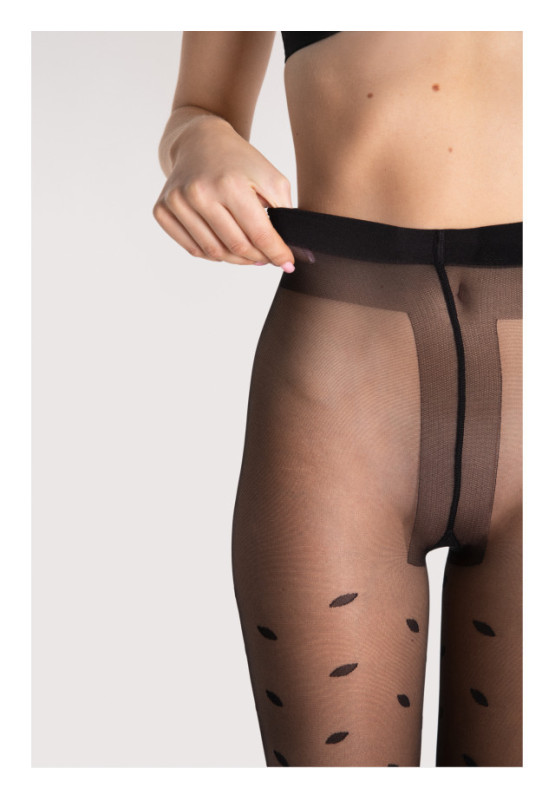 Fiore Sandy 15 DEN gemusterte Strumpfhose mit Punkten