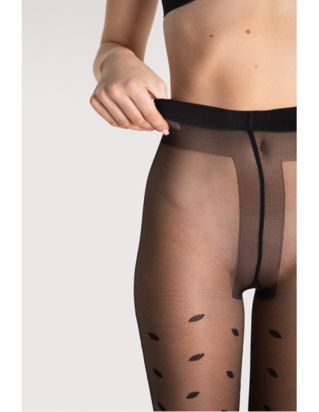 Fiore Sandy 15 DEN gemusterte Strumpfhose mit Punkten