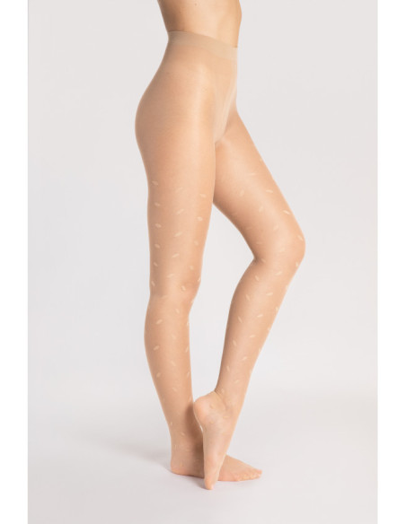 Fiore Sandy 15 DEN gemusterte Strumpfhose mit Punkten