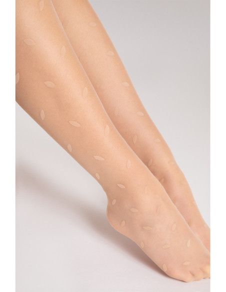 Fiore Sandy 15 DEN gemusterte Strumpfhose mit Punkten