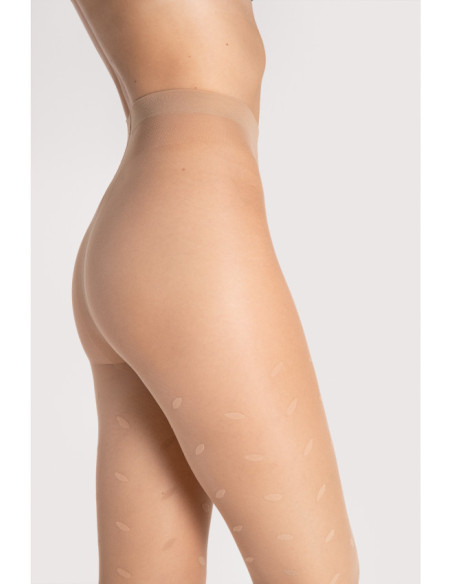 Fiore Sandy 15 DEN gemusterte Strumpfhose mit Punkten