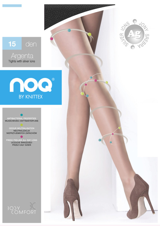 NOQ Jony Srebra Strumpfhose 40 DEN Mikrofaser