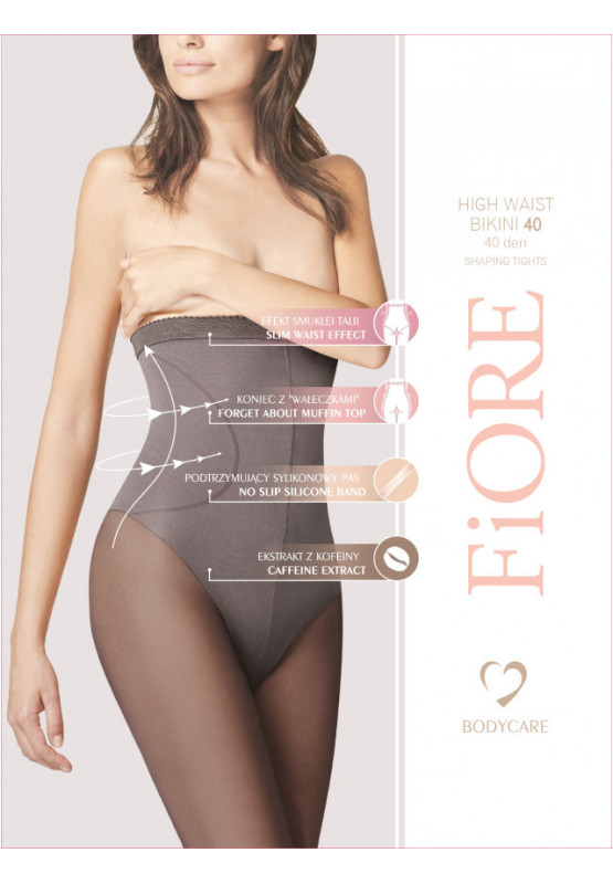 High Waist Bikini 40 DEN Schlankheitsstrumpfhose