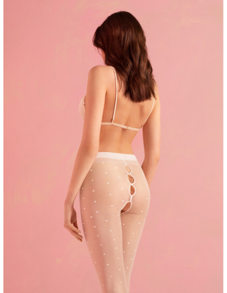 Fiore Bold Dream Strumpfhose mit Punkten und Löchern