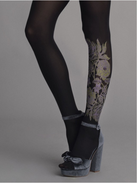 Fiore Blooming 40 den Strumpfhose mit Blumenmuster