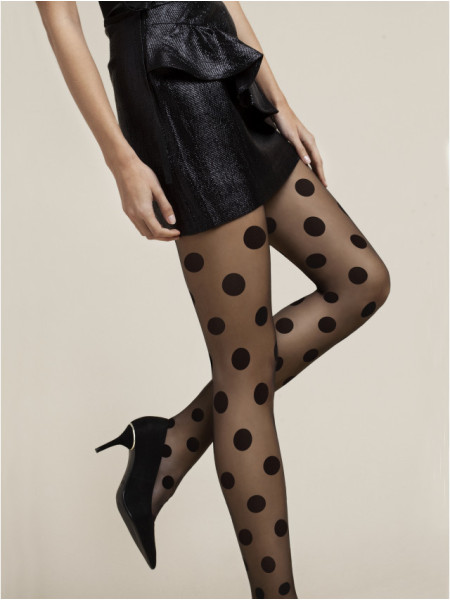 Fiore Giulietta gepunktete Strumpfhose 20 den 2