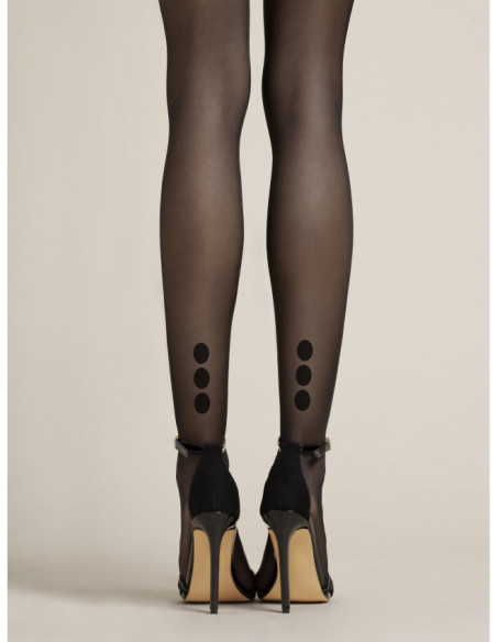 Glatte, matte NOQ Rafella gepunktete Knöchelstrumpfhose