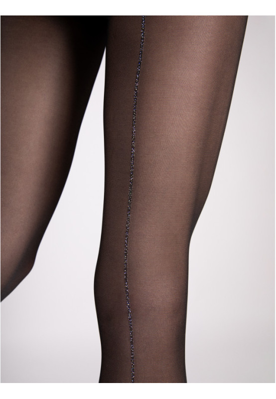 Fiore Gina 20 DEN Strumpfhose mit glänzender Lurexnaht