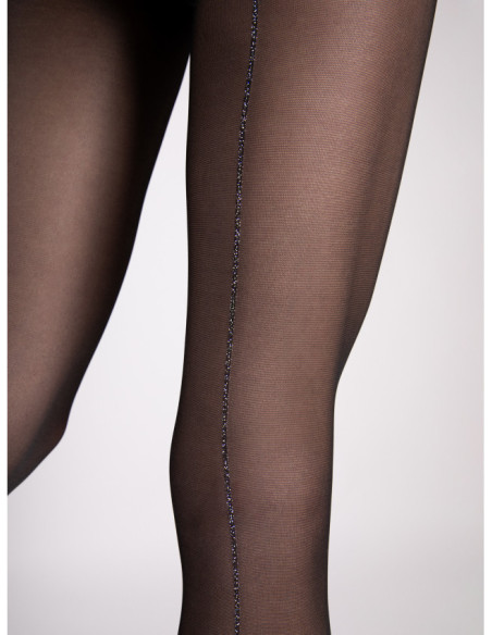 Fiore Gina 20 DEN Strumpfhose mit glänzender Lurexnaht