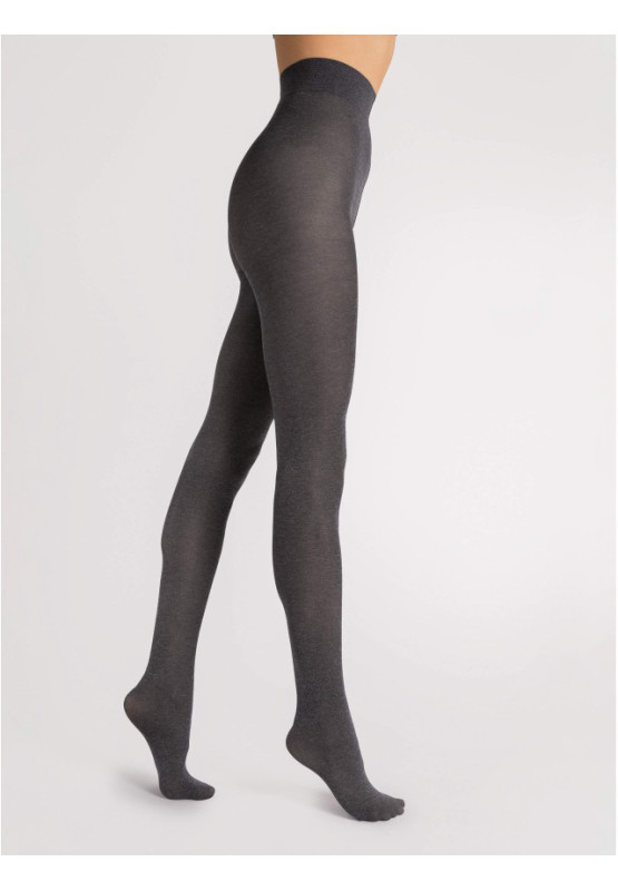 Transparente Mikrofaserstrumpfhose 40 den halbopaken Paula