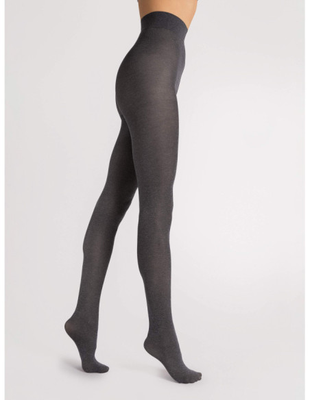 Transparente Mikrofaserstrumpfhose 40 den halbopaken Paula