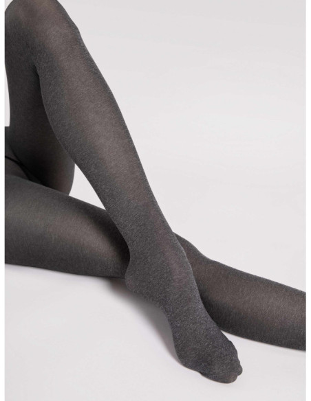 Transparente Mikrofaserstrumpfhose 40 den halbopaken Paula