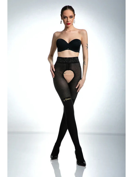 Amour Cat Girl Strumpfhose mit offenem Schritt für Damen