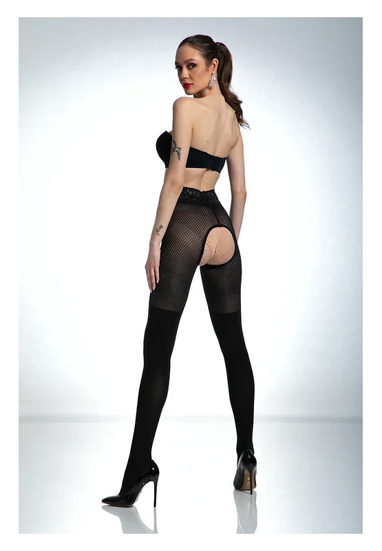 Amour Cat Girl Strumpfhose mit offenem Schritt für Damen