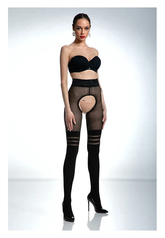 Venus-Strumpfhose mit offenem Schritt Amour Venus 60-30 DEN