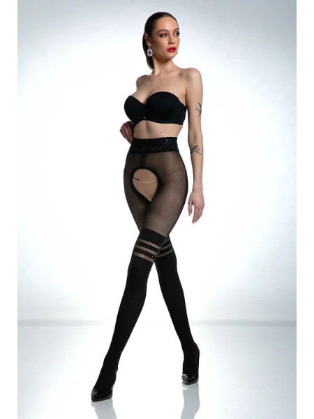Venus-Strumpfhose mit offenem Schritt Amour Venus 60-30 DEN