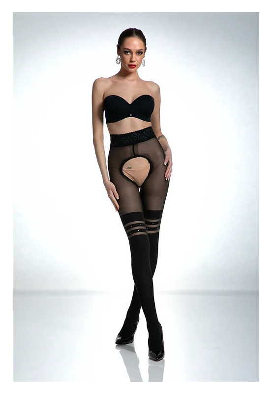 Venus-Strumpfhose mit offenem Schritt Amour Venus 60-30 DEN