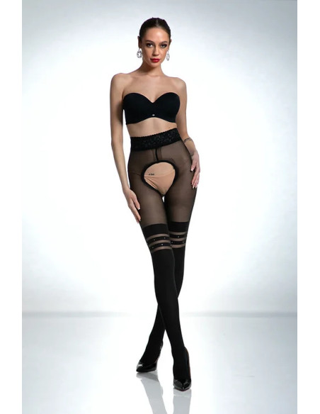 Venus-Strumpfhose mit offenem Schritt Amour Venus 60-30 DEN