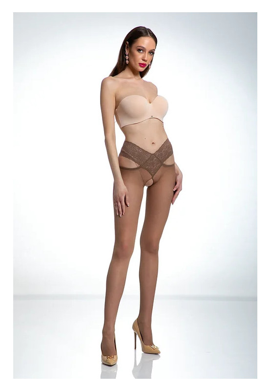 Amour Angel Strumpfhose mit Loch im Schritt, 30 den