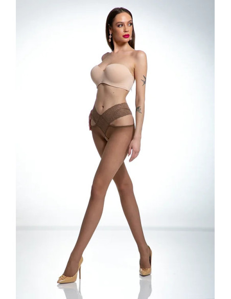 Amour Angel Strumpfhose mit Loch im Schritt, 30 den