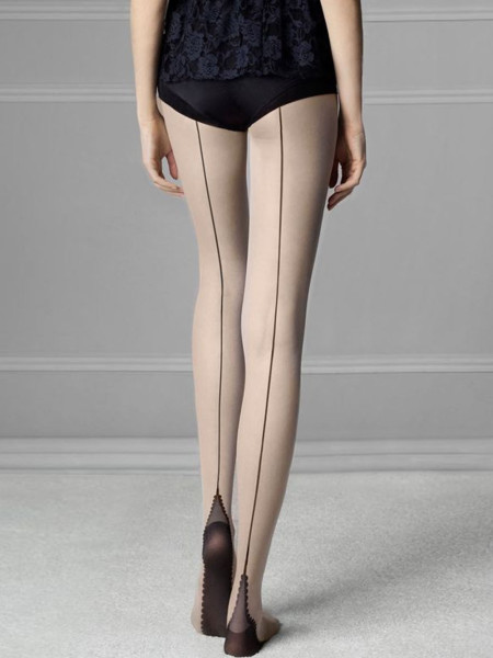 Fiore SIN 20 DEN glatte Damenstrumpfhose mit Naht