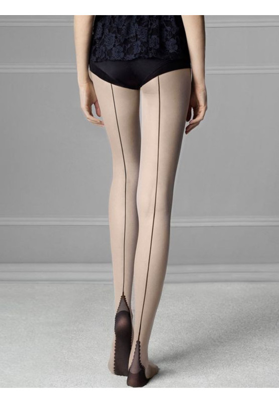 Fiore SIN 20 DEN glatte Damenstrumpfhose mit Naht