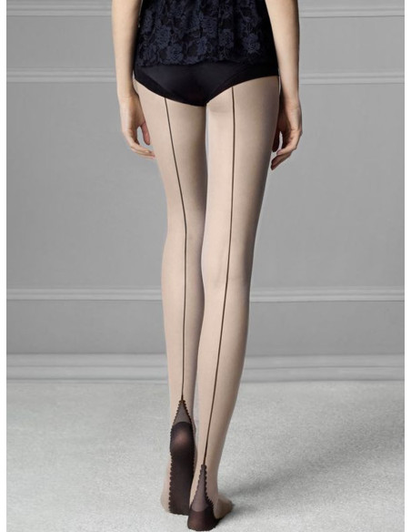 Fiore SIN 20 DEN glatte Damenstrumpfhose mit Naht