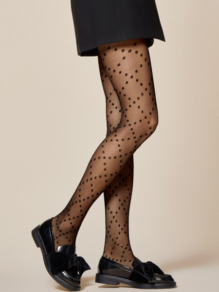 Fiore Wave 20 den gepunktete Strumpfhose