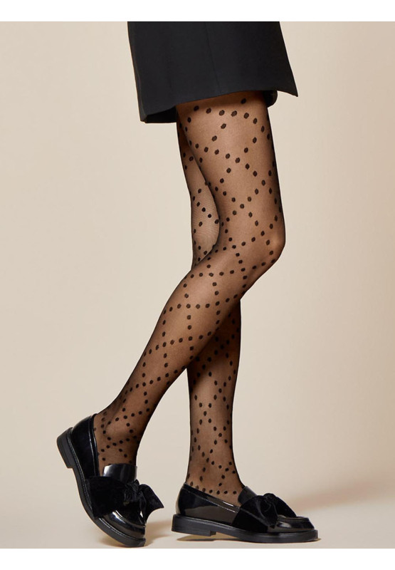 Fiore Wave 20 den gepunktete Strumpfhose