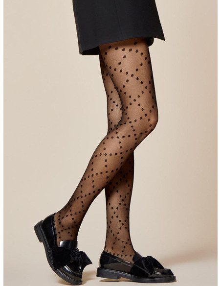 Fiore Wave 20 den gepunktete Strumpfhose