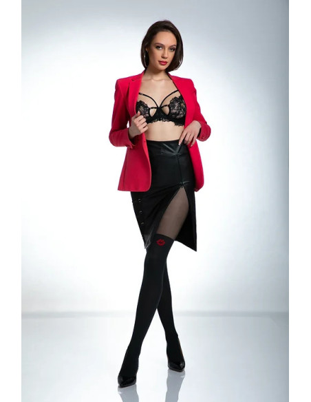 Amour French Kiss Strumpfhose mit Loch im Schritt wie Strümpfe 60 DEN