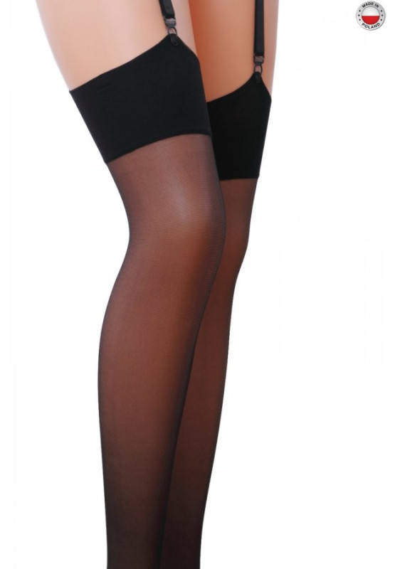 Passion ST001 Strümpfe mit glatter Taille