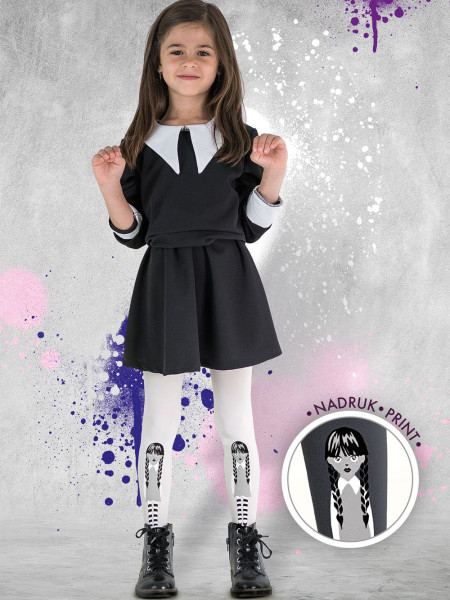 Halloween-Strumpfhose für Mädchen SCHWARZ