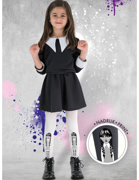 Halloween-Strumpfhose für Mädchen SCHWARZ