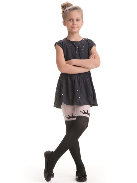 CROWN Kinderstrumpfhose 40 den, Krone am Knie