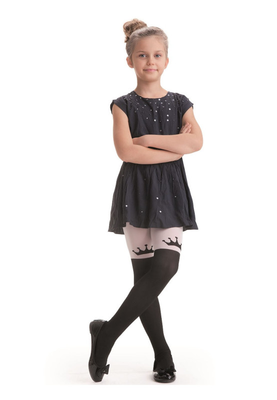 CROWN Kinderstrumpfhose 40 den, Krone am Knie