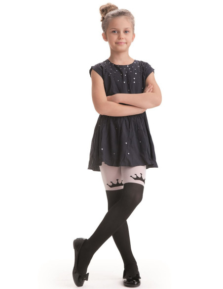 CROWN Kinderstrumpfhose 40 den, Krone am Knie