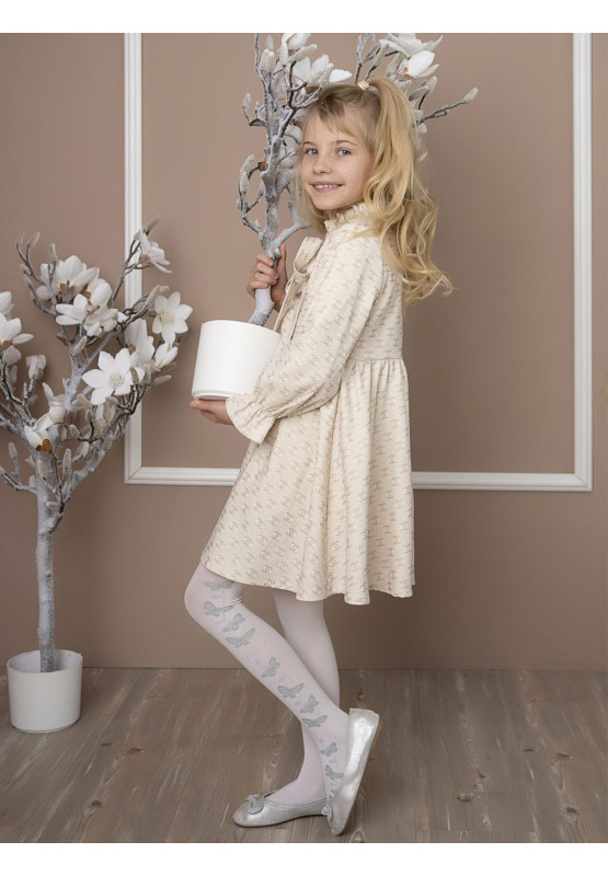 Iris Kinderstrumpfhose mit Schmetterlingen, 40 den
