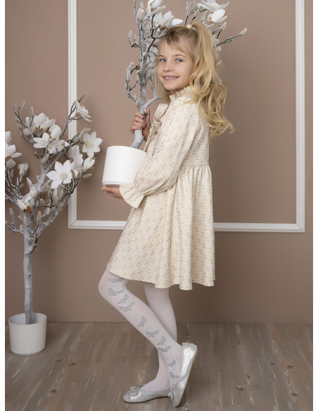 Iris Kinderstrumpfhose mit Schmetterlingen, 40 den