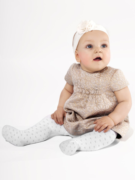 Kinderstrumpfhose Lenka mit Herzen, kleine Größen