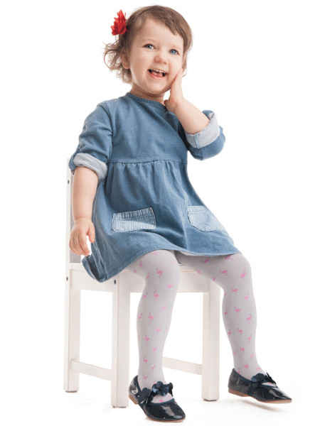 Kinderstrumpfhose mit Flamingotieren