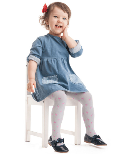 Kinderstrumpfhose mit Flamingotieren
