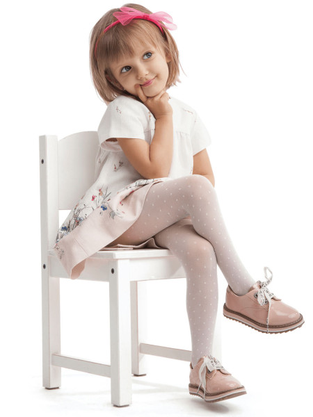 Gepunktete Strumpfhose für Mädchen